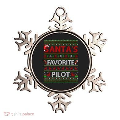 Ugly Xmas Lighting Santa's Favorite Pilot Christmas Funny Gift Ornament