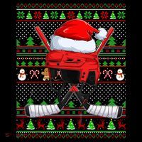 Ugly Xmas Sweater Style Lighting Hockey Christmas Gift Coffee Mug thumb 5