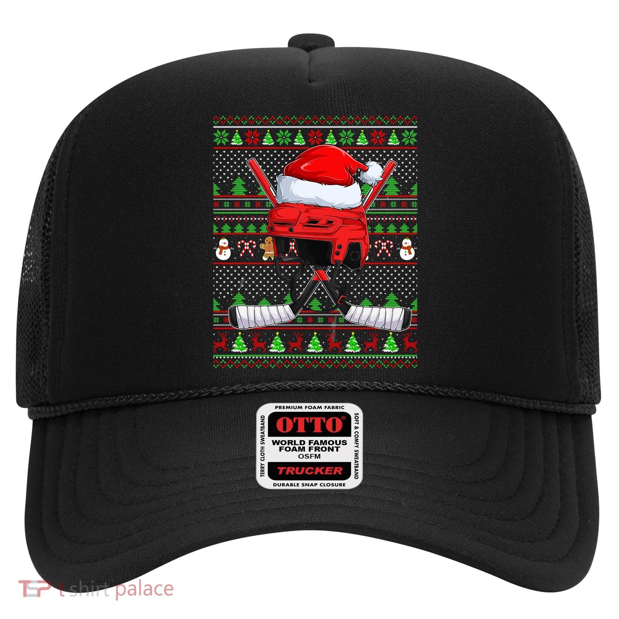 Ugly Xmas Sweater Style Lighting Hockey Christmas Gift Hat