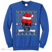 Ugly Xmas Sweater Style Lighting Hockey Christmas Gift Sweatshirt thumb 0