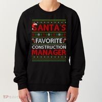 Ugly Xmas SantaS Favorite Construction Ager Christmas Gift Women's Sweatshirt thumb 0