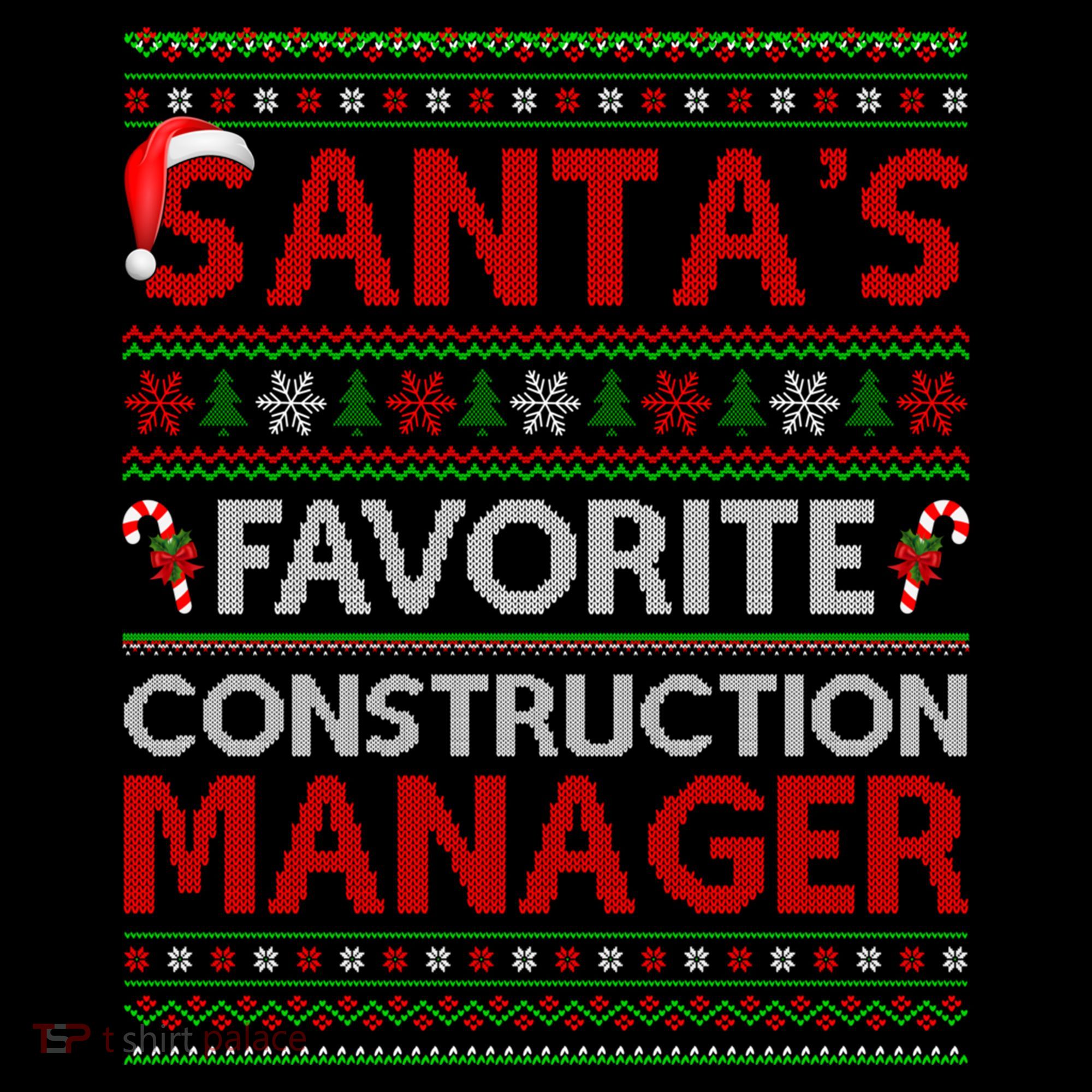 Ugly Xmas SantaS Favorite Construction Ager Christmas Gift Coffee Mug