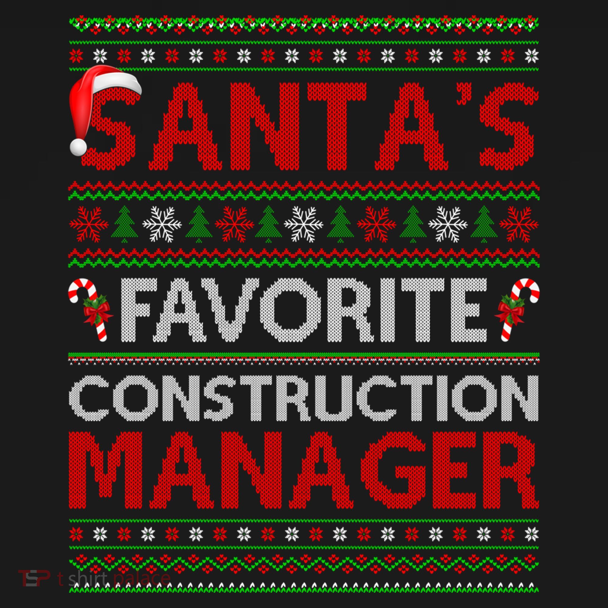 Ugly Xmas SantaS Favorite Construction Ager Christmas Gift Women's Hoodie