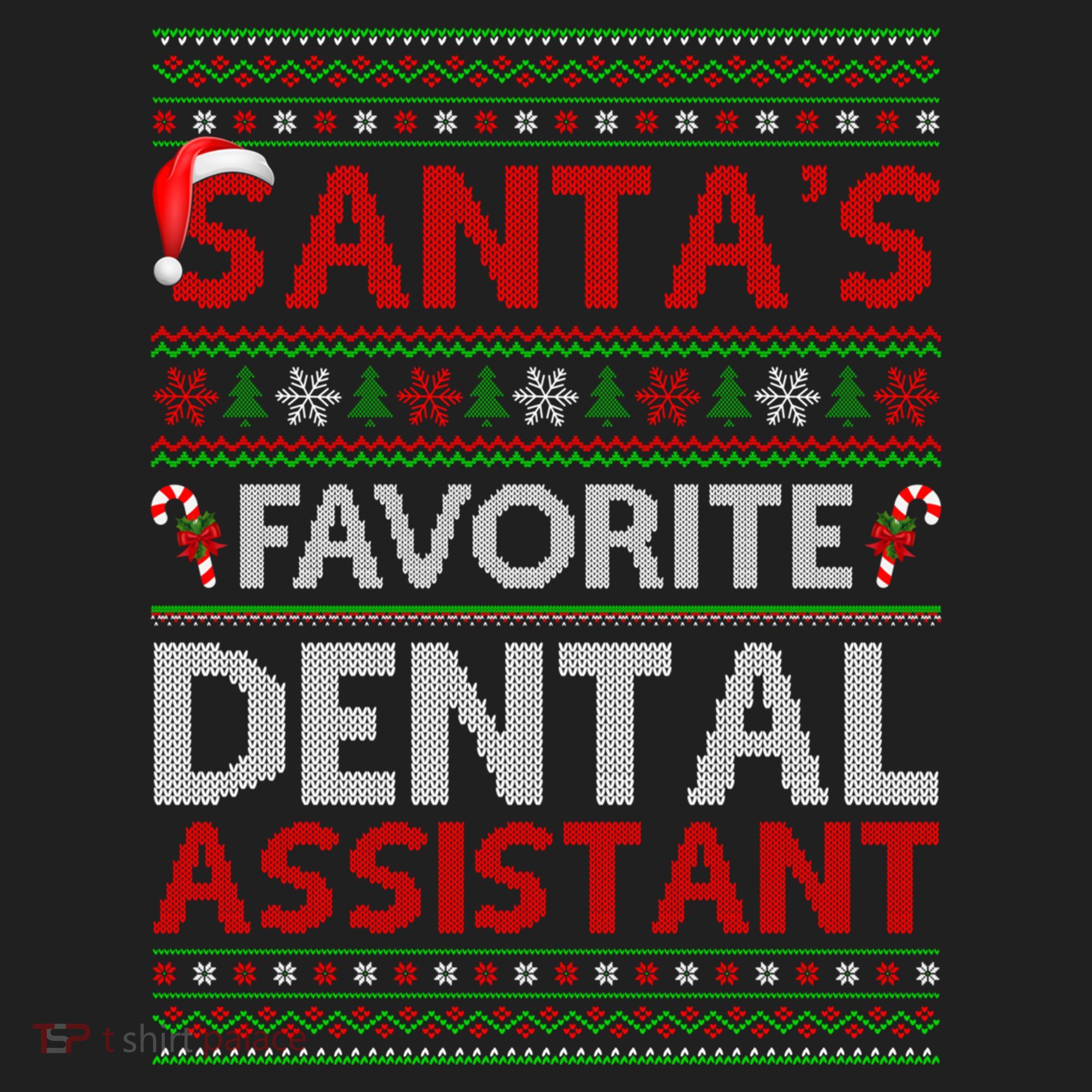 Ugly Xmas SantaS Favorite Dental Assistant Christmas Cool Gift Beanie