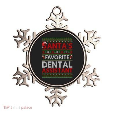 Ugly Xmas SantaS Favorite Dental Assistant Christmas Cool Gift Ornament