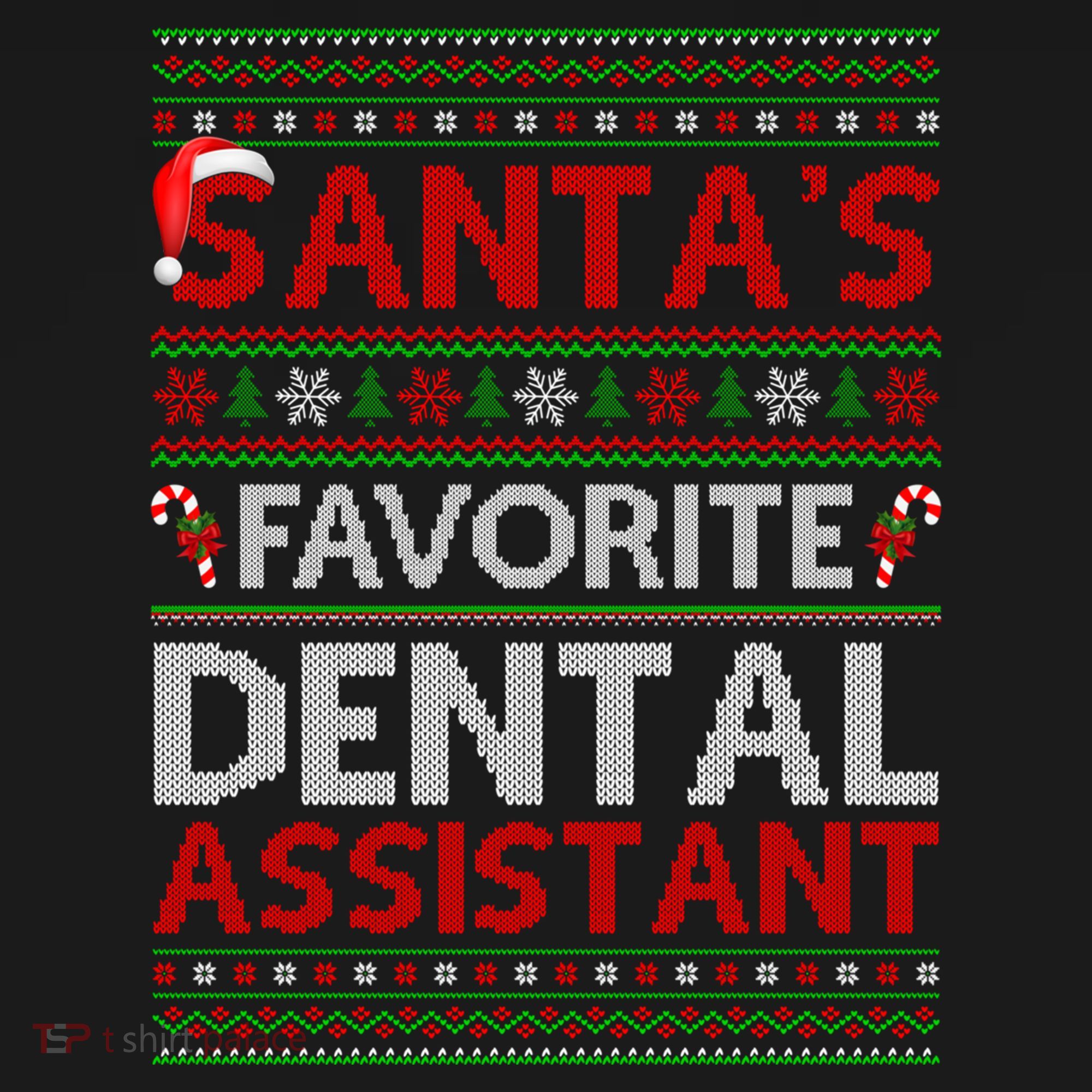 Ugly Xmas SantaS Favorite Dental Assistant Christmas Cool Gift Ornament