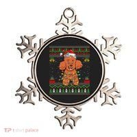 Ugly Xmas Sweater Style Santa Poodle Dog Christmas Gift Ornament thumb 0