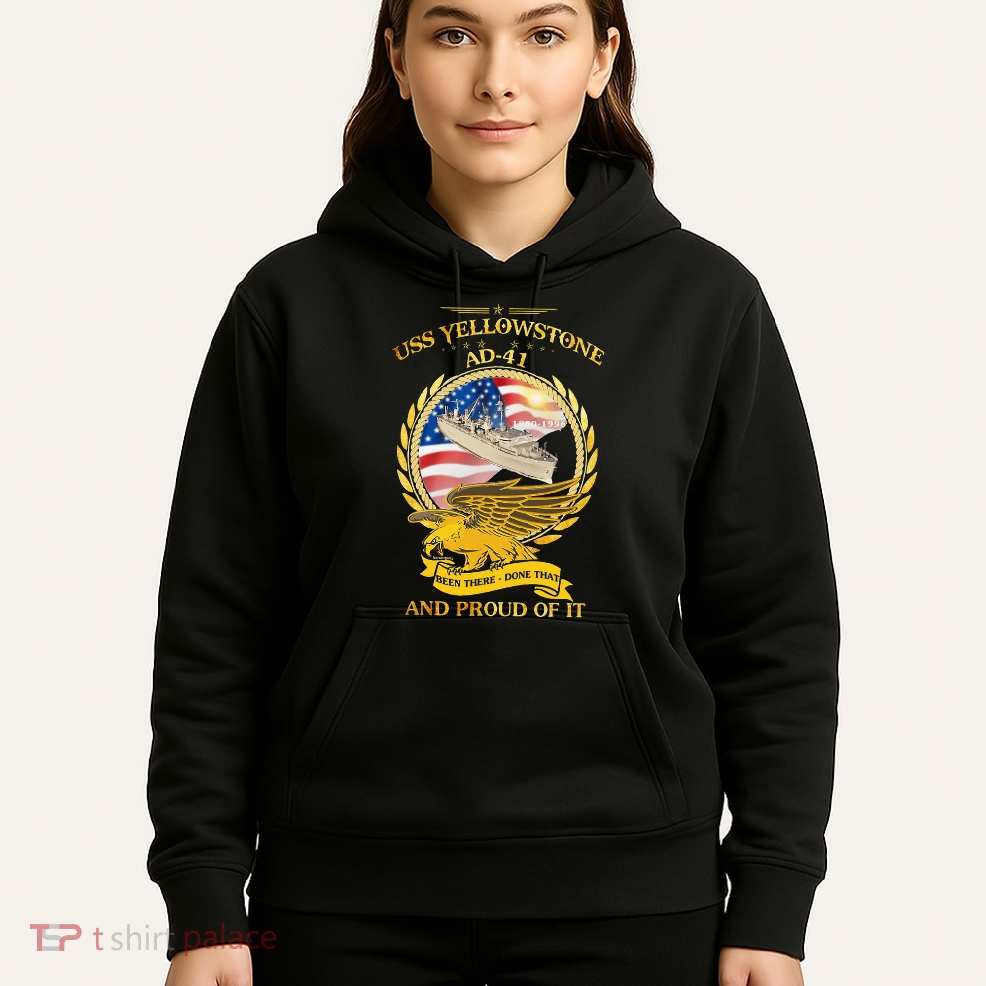 Uss Yellowstone (Ad41) 19801996 Hoodie