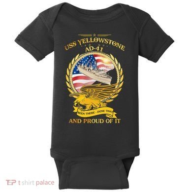 Uss Yellowstone (Ad41) 19801996 Baby Bodysuit