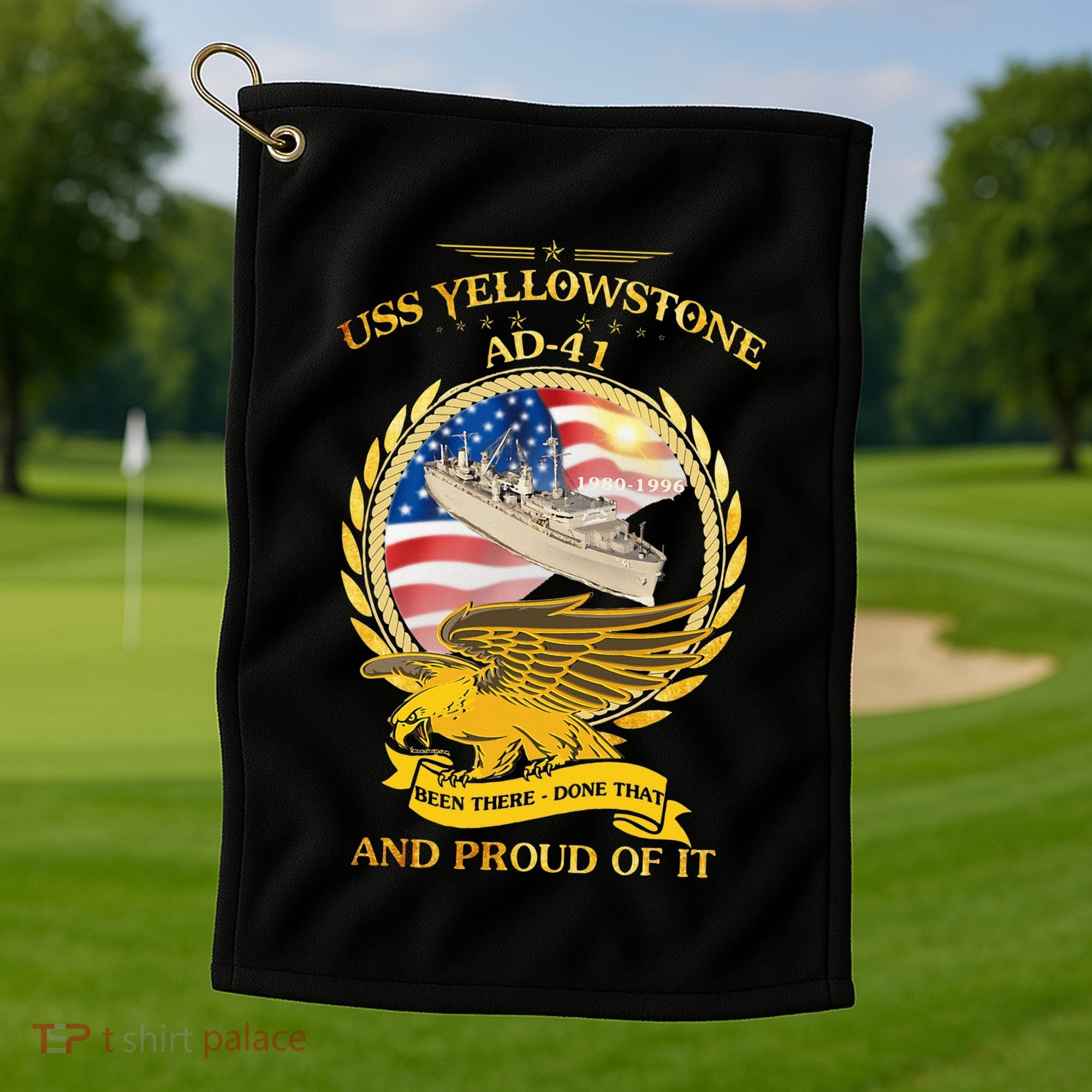 Uss Yellowstone (Ad41) 19801996 Golf Towel