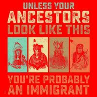 Unless Your Ancestors American YouRe Probably An Immigrant Santa Hat thumb 1