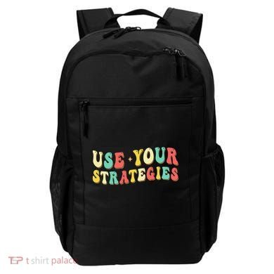 Use Your Strategies Test Day Testing Exam State Motivation Backpack