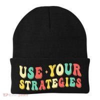 Use Your Strategies Test Day Testing Exam State Motivation Beanie thumb 0