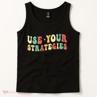 Use Your Strategies Test Day Testing Exam State Motivation Tank Top thumb 2
