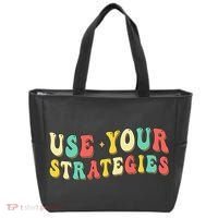 Use Your Strategies Test Day Testing Exam State Motivation Tote Bag thumb 0