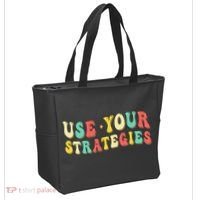 Use Your Strategies Test Day Testing Exam State Motivation Tote Bag thumb 2