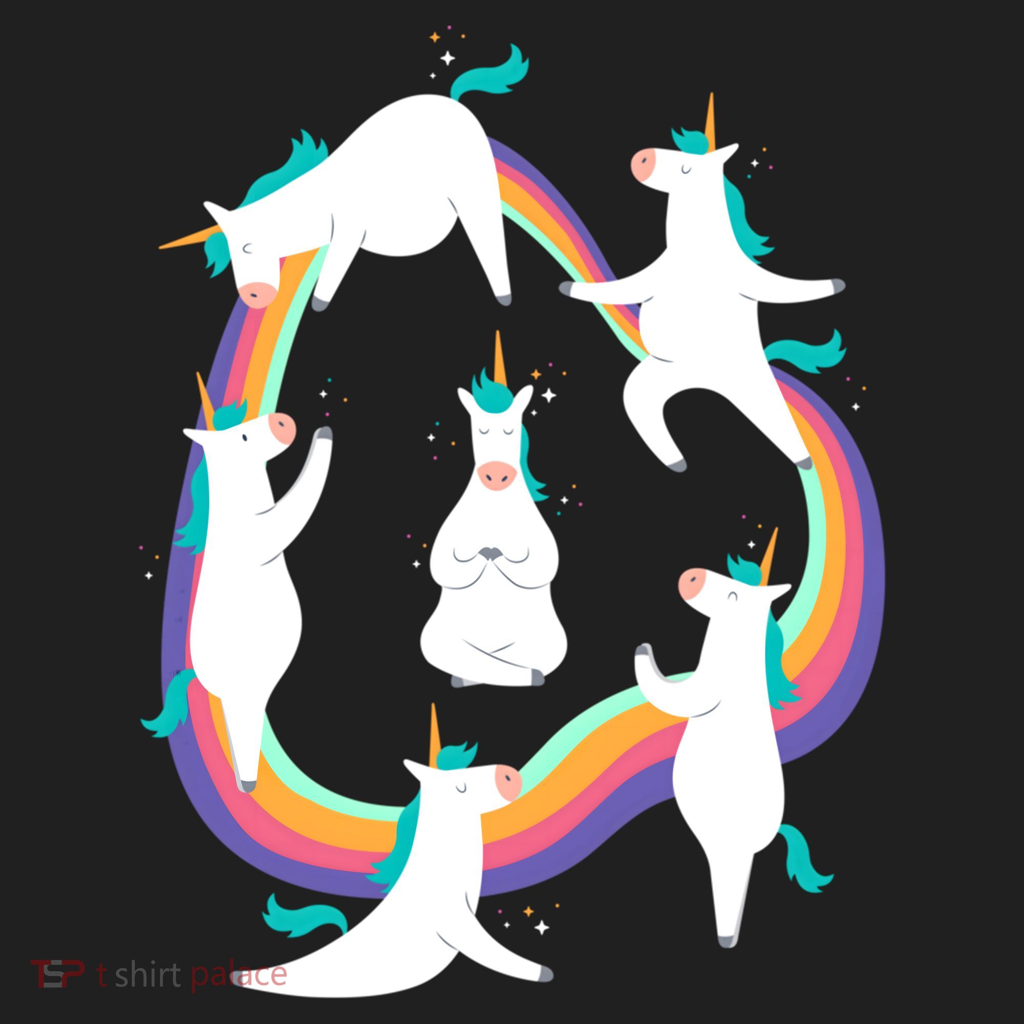 Unicorn Yoga Sun Salutation Poses Rainbow Meme Gift Beanie