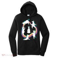 Unicorn Yoga Sun Salutation Poses Rainbow Meme Gift Women's Hoodie thumb 0