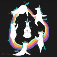 Unicorn Yoga Sun Salutation Poses Rainbow Meme Gift Women's Hoodie thumb 2