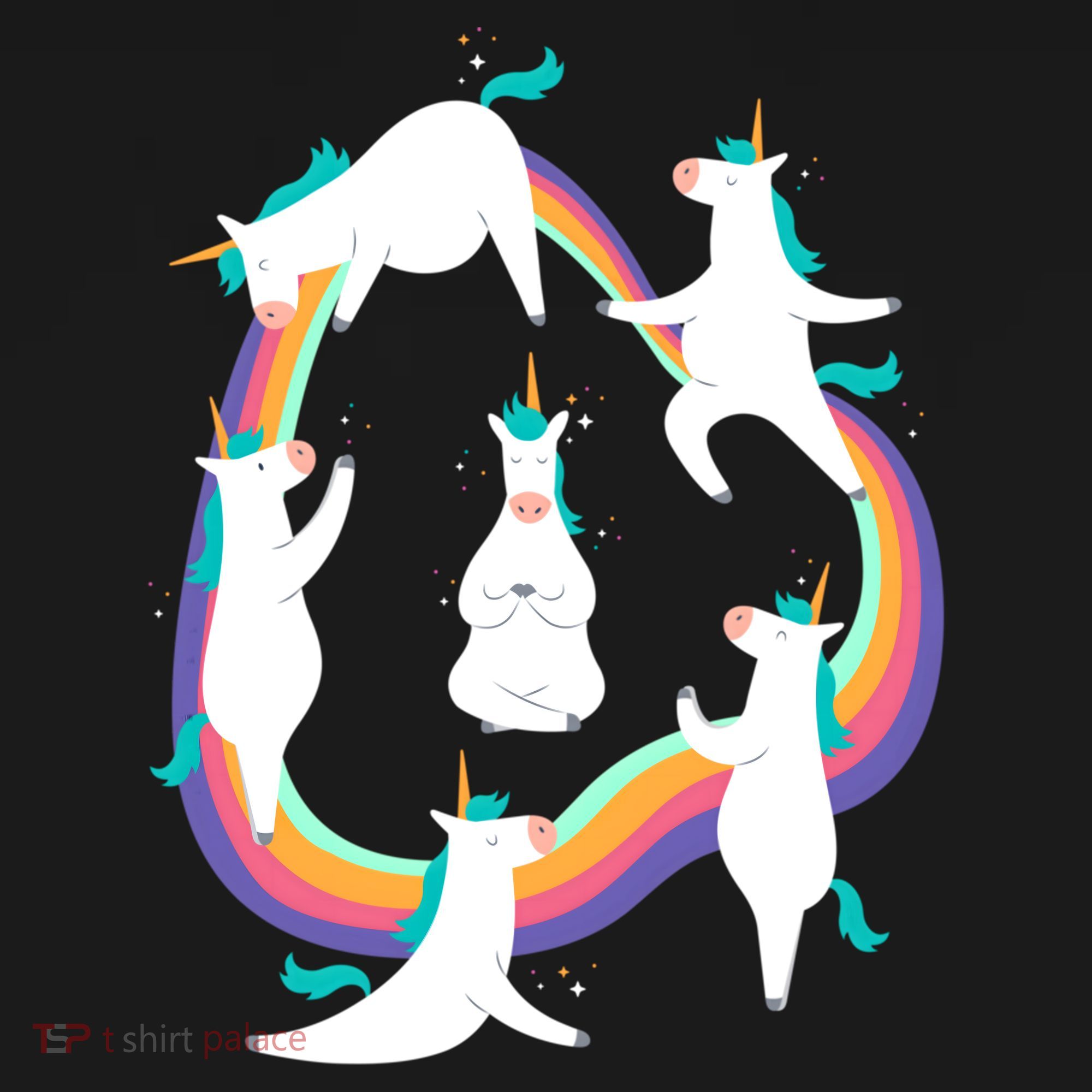 Unicorn Yoga Sun Salutation Poses Rainbow Meme Gift Women's Hoodie