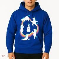 Unicorn Yoga Sun Salutation Poses Rainbow Meme Gift Hoodie thumb 2