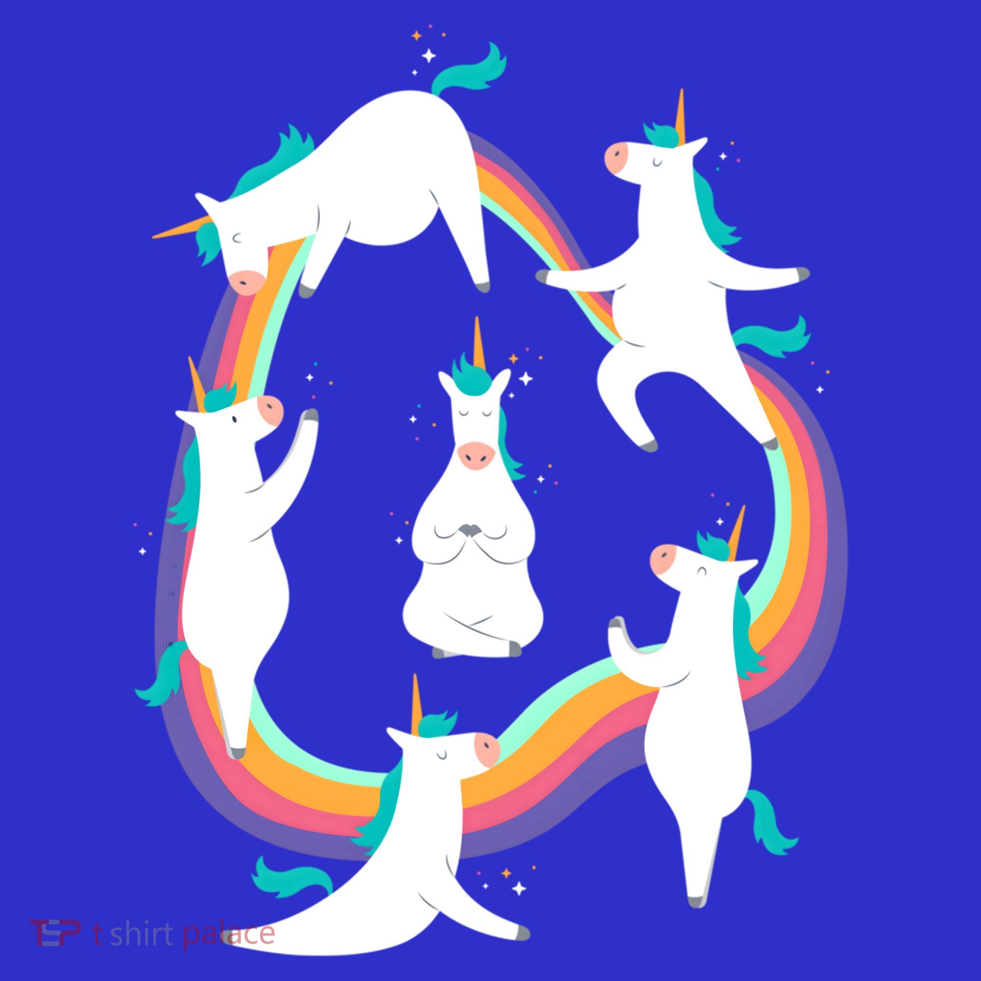 Unicorn Yoga Sun Salutation Poses Rainbow Meme Gift Women's Tank Top