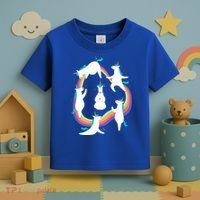 Unicorn Yoga Sun Salutation Poses Rainbow Meme Gift Toddler T-Shirt thumb 3