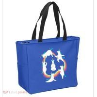 Unicorn Yoga Sun Salutation Poses Rainbow Meme Gift Tote Bag thumb 2