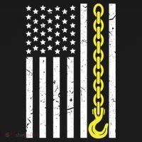 Usa Yellow Thin Line Hook Tow Truck American Driver Gift Women's Hoodie thumb 2
