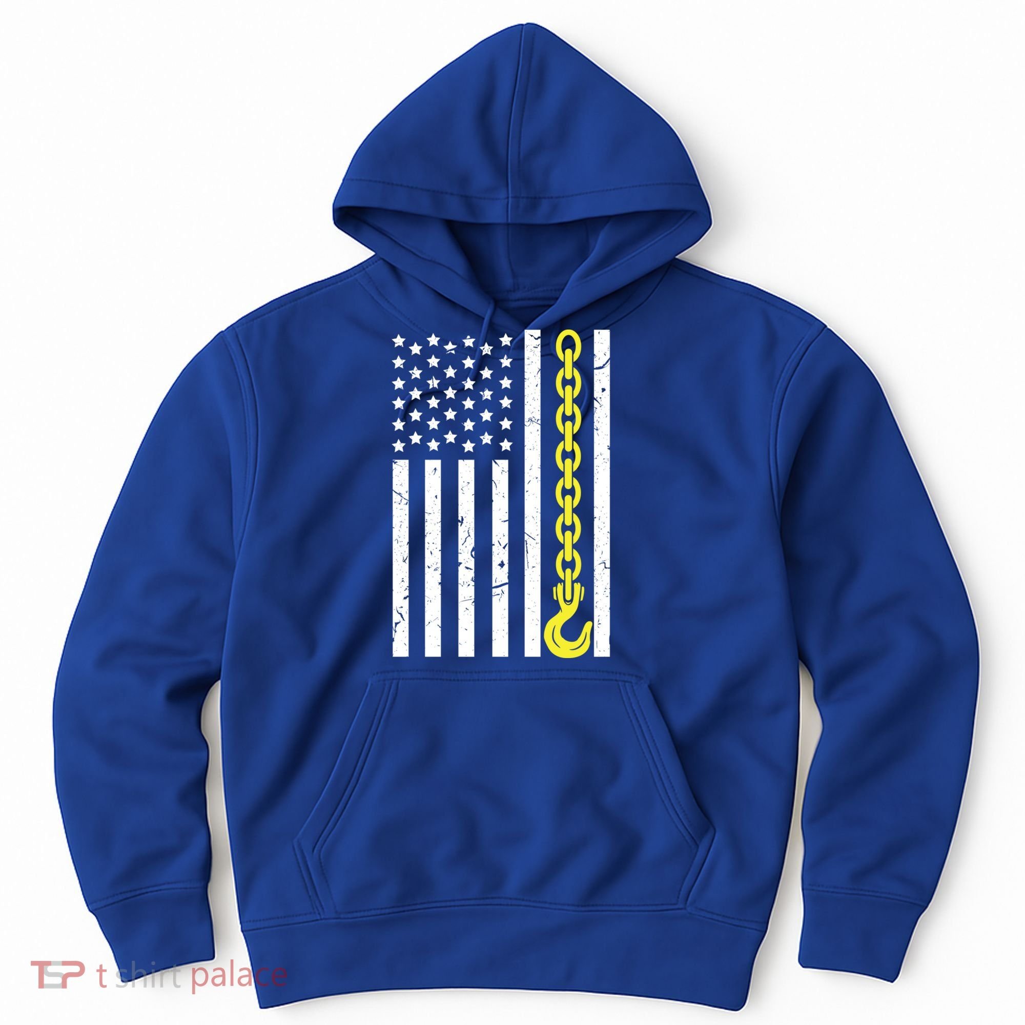 Usa Yellow Thin Line Hook Tow Truck American Driver Gift Hoodie