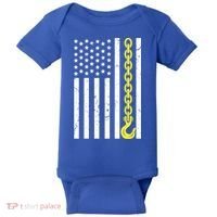 Usa Yellow Thin Line Hook Tow Truck American Driver Gift Baby Bodysuit thumb 0