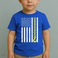 Usa Yellow Thin Line Hook Tow Truck American Driver Gift Toddler T-Shirt thumb 2