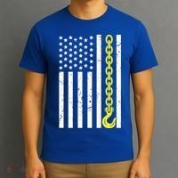 Usa Yellow Thin Line Hook Tow Truck American Driver Great Gift T-Shirt thumb 3