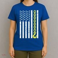 Usa Yellow Thin Line Hook Tow Truck American Driver Great Gift T-Shirt thumb 4