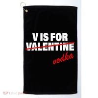 V Is For Val VODKA Golf Towel thumb 0