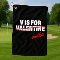 V Is For Val VODKA Golf Towel thumb 1