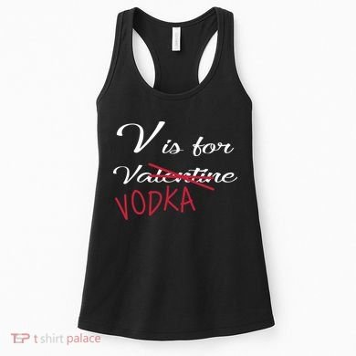 V Is For Valentine Vodka Women's Tank Top