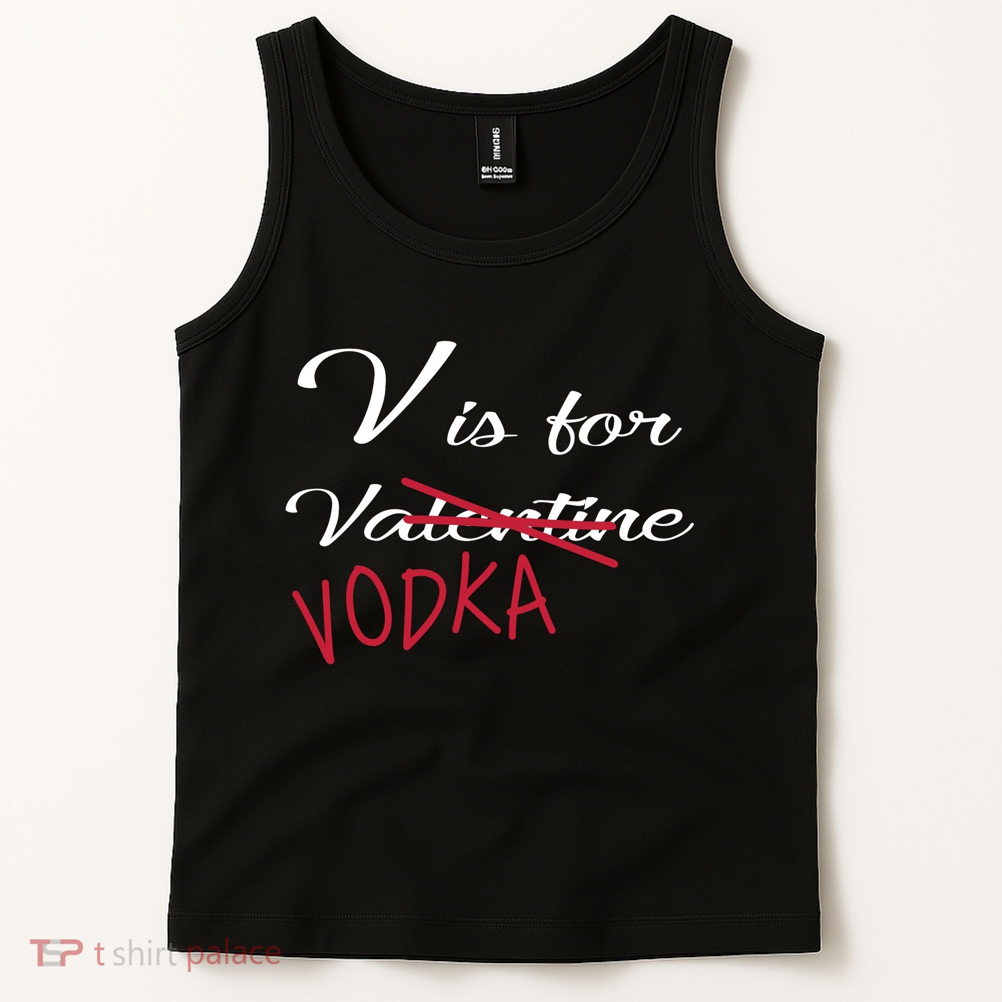 V Is For Valentine Vodka Tank Top