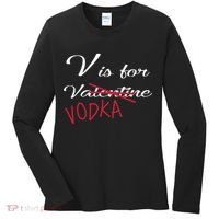 V Is For Valentine Vodka Women's Long Sleeve Shirt thumb 0