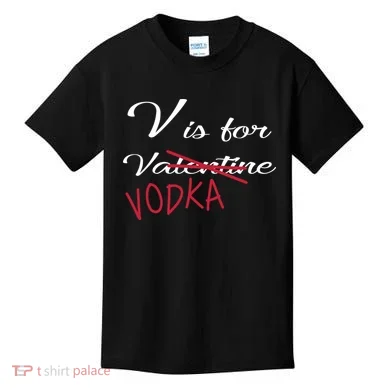 V Is For Valentine Vodka Kids T-Shirt