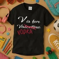 V Is For Valentine Vodka Kids T-Shirt thumb 3