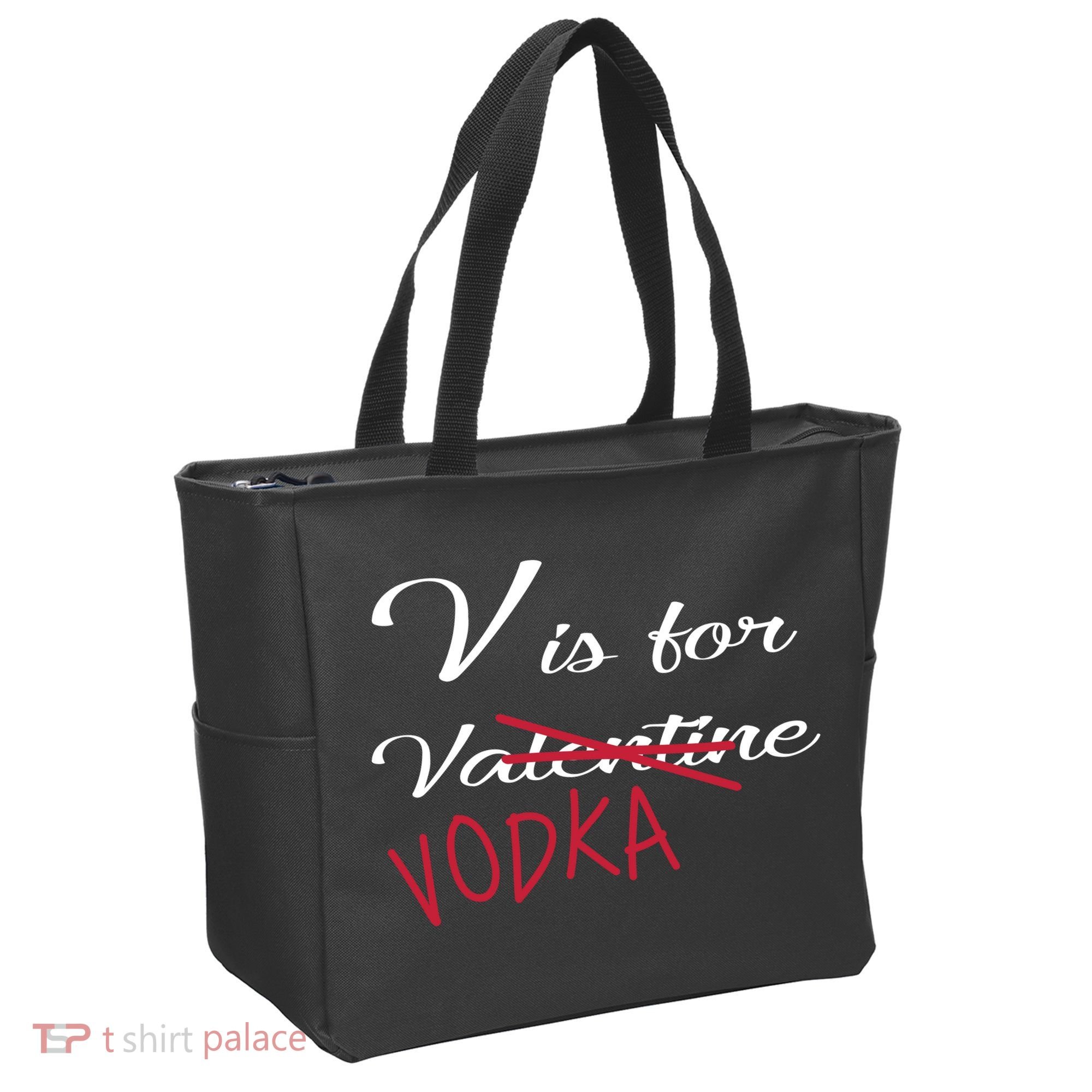 V Is For Valentine Vodka Tote Bag