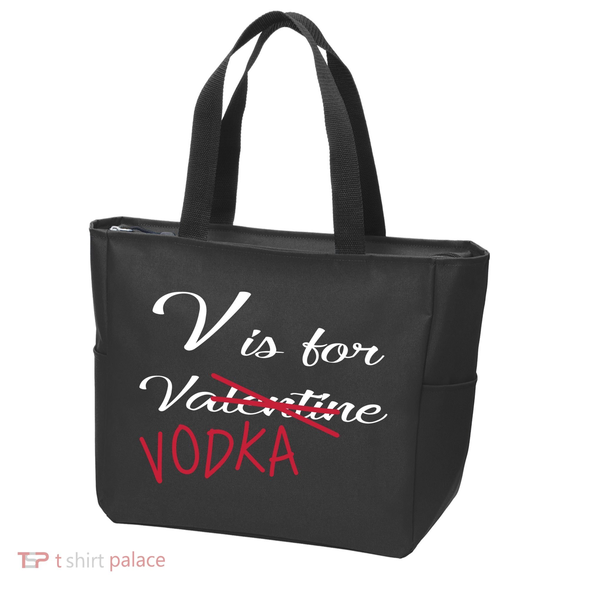 V Is For Valentine Vodka Tote Bag