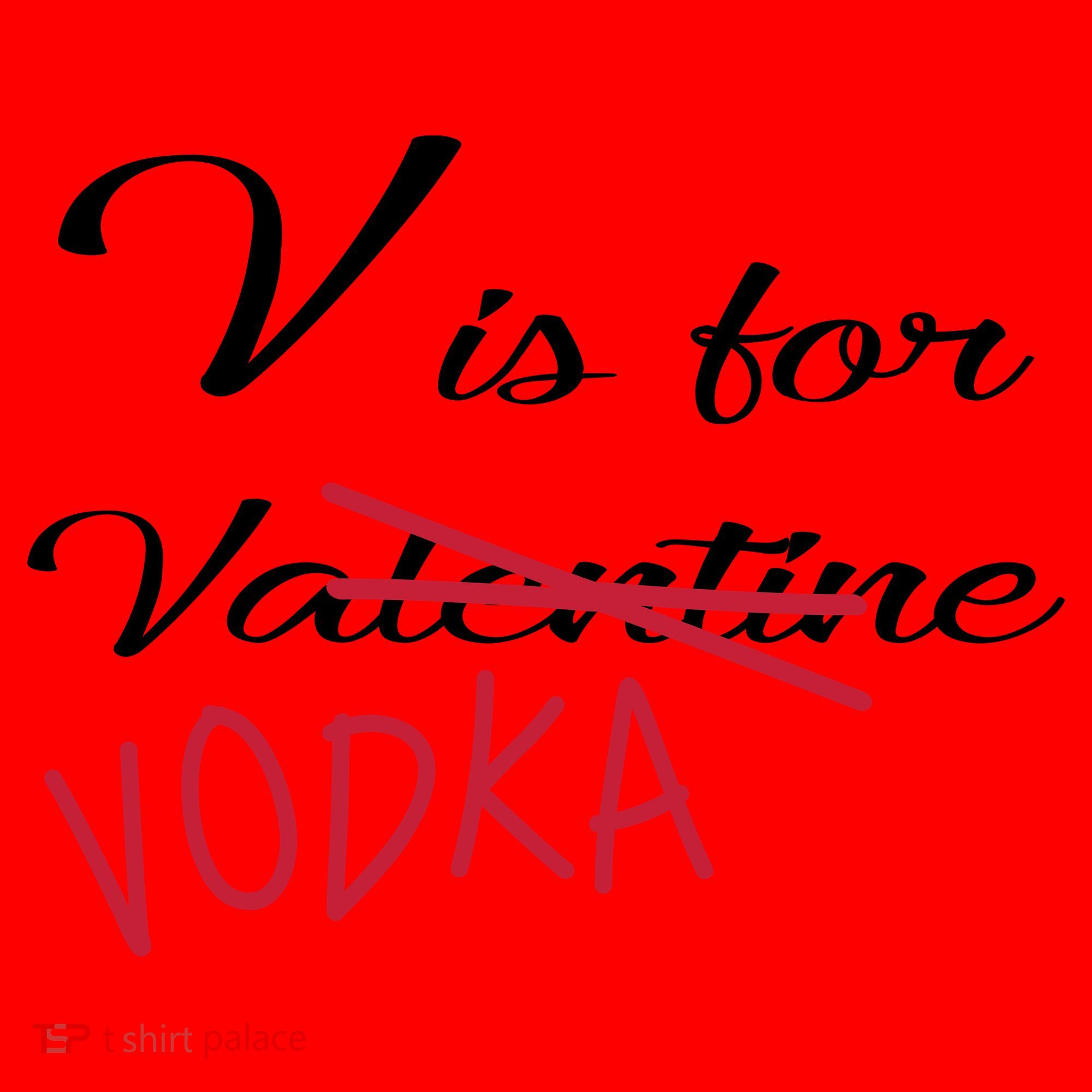 V Is For Valentine Vodka Santa Hat