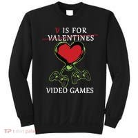 V Is For Video Games Anti Valentines Sweatshirt thumb 0