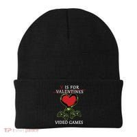 V Is For Video Games Anti Valentines Beanie thumb 0