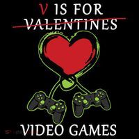 V Is For Video Games Anti Valentines Women's Hoodie thumb 2