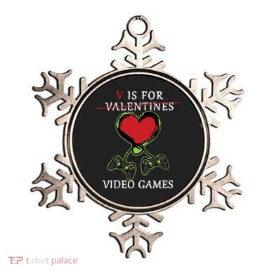 V Is For Video Games Anti Valentines Ornament