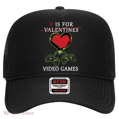 V Is For Video Games Anti Valentines Hat