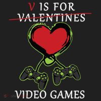 V Is For Video Games Anti Valentines Golf Towel thumb 3